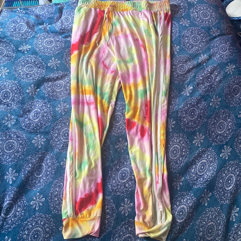 Womens Rainbow Tie Dye Pants — Co Winner